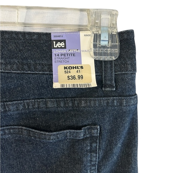 New with Tag Lee Midrise slender secret stretch cotton spandex blue jeans 14P - Picture 6 of 6